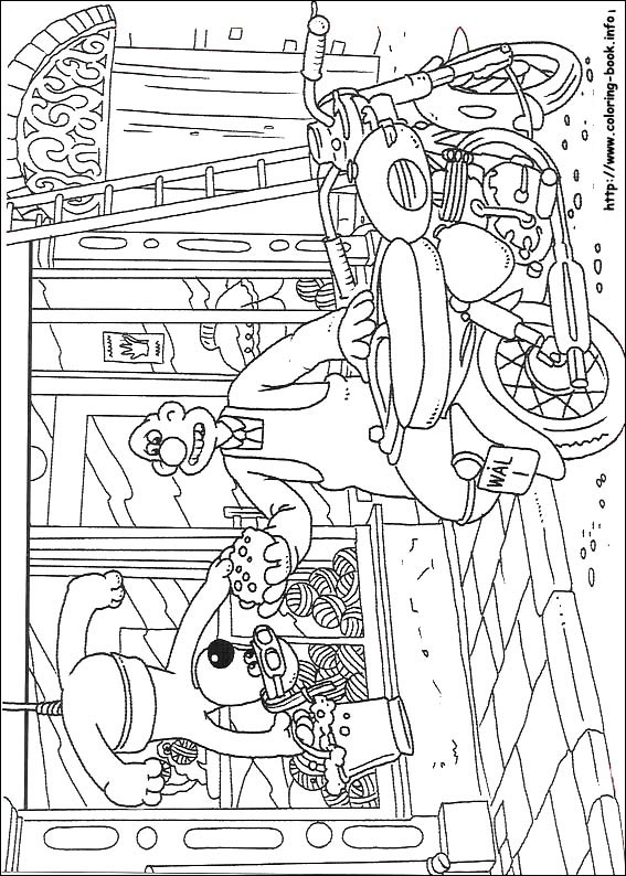 Wallace and Gromit coloring picture